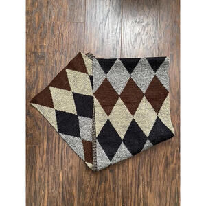 Isotoner Argyle Pattern Knit Scarf - 61 x 11 in  15% Wool Blend